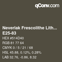 Farbcode: Neverlak Frescolithe Lithox Putop - E25-83 | qconv.com