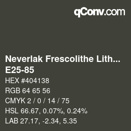 Código de color: Neverlak Frescolithe Lithox Putop - E25-85 | qconv.com