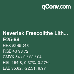Code couleur: Neverlak Frescolithe Lithox Putop - E25-88 | qconv.com
