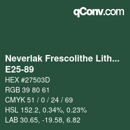 Code couleur: Neverlak Frescolithe Lithox Putop - E25-89 | qconv.com