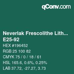 Code couleur: Neverlak Frescolithe Lithox Putop - E25-92 | qconv.com