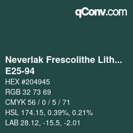 カラーコード: Neverlak Frescolithe Lithox Putop - E25-94 | qconv.com