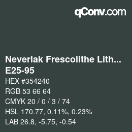 Color code: Neverlak Frescolithe Lithox Putop - E25-95 | qconv.com