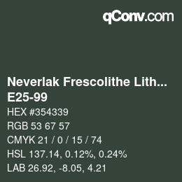 Código de color: Neverlak Frescolithe Lithox Putop - E25-99 | qconv.com