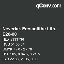 Color code: Neverlak Frescolithe Lithox Putop - E26-00 | qconv.com