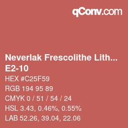 Farbcode: Neverlak Frescolithe Lithox Putop - E2-10 | qconv.com