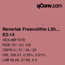 Código de color: Neverlak Frescolithe Lithox Putop - E2-14 | qconv.com