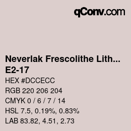 カラーコード: Neverlak Frescolithe Lithox Putop - E2-17 | qconv.com