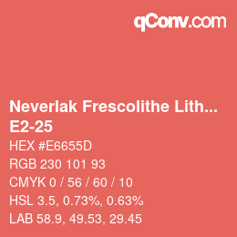 カラーコード: Neverlak Frescolithe Lithox Putop - E2-25 | qconv.com