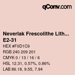 カラーコード: Neverlak Frescolithe Lithox Putop - E2-31 | qconv.com