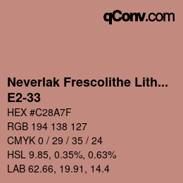 Code couleur: Neverlak Frescolithe Lithox Putop - E2-33 | qconv.com