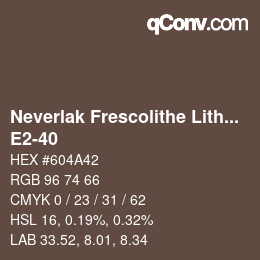 Farbcode: Neverlak Frescolithe Lithox Putop - E2-40 | qconv.com