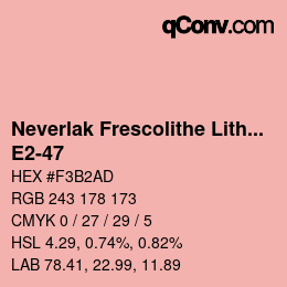 颜色代码: Neverlak Frescolithe Lithox Putop - E2-47 | qconv.com