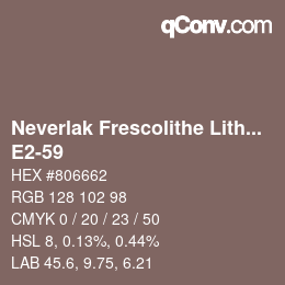 Código de color: Neverlak Frescolithe Lithox Putop - E2-59 | qconv.com