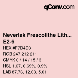 颜色代码: Neverlak Frescolithe Lithox Putop - E2-6 | qconv.com