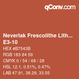 Code couleur: Neverlak Frescolithe Lithox Putop - E3-10 | qconv.com