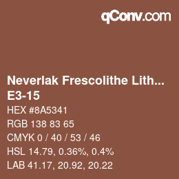Código de color: Neverlak Frescolithe Lithox Putop - E3-15 | qconv.com