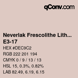 Farbcode: Neverlak Frescolithe Lithox Putop - E3-17 | qconv.com