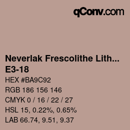 Código de color: Neverlak Frescolithe Lithox Putop - E3-18 | qconv.com