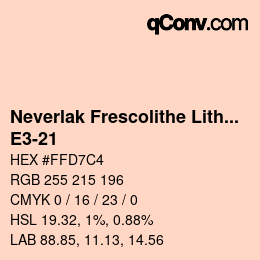 Código de color: Neverlak Frescolithe Lithox Putop - E3-21 | qconv.com