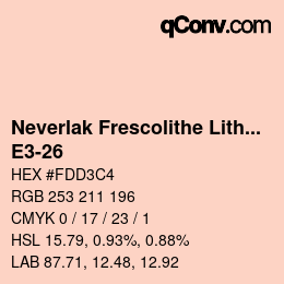 Farbcode: Neverlak Frescolithe Lithox Putop - E3-26 | qconv.com