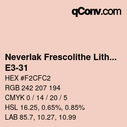 Code couleur: Neverlak Frescolithe Lithox Putop - E3-31 | qconv.com