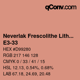 カラーコード: Neverlak Frescolithe Lithox Putop - E3-33 | qconv.com