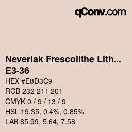 Código de color: Neverlak Frescolithe Lithox Putop - E3-36 | qconv.com