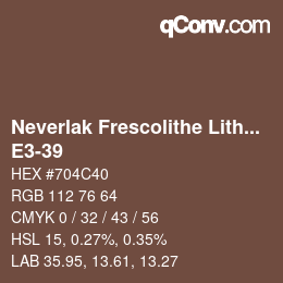 カラーコード: Neverlak Frescolithe Lithox Putop - E3-39 | qconv.com