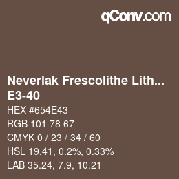 Code couleur: Neverlak Frescolithe Lithox Putop - E3-40 | qconv.com