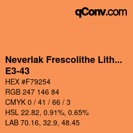 Código de color: Neverlak Frescolithe Lithox Putop - E3-43 | qconv.com