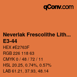 Código de color: Neverlak Frescolithe Lithox Putop - E3-44 | qconv.com