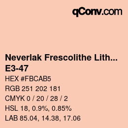 Color code: Neverlak Frescolithe Lithox Putop - E3-47 | qconv.com