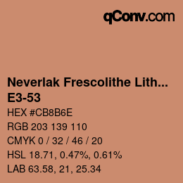 Código de color: Neverlak Frescolithe Lithox Putop - E3-53 | qconv.com