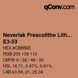 Code couleur: Neverlak Frescolithe Lithox Putop - E3-53 | qconv.com