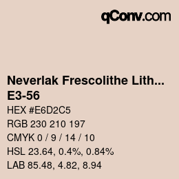 Farbcode: Neverlak Frescolithe Lithox Putop - E3-56 | qconv.com