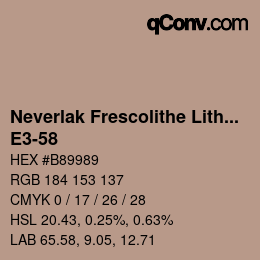 カラーコード: Neverlak Frescolithe Lithox Putop - E3-58 | qconv.com