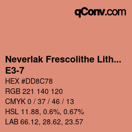 Code couleur: Neverlak Frescolithe Lithox Putop - E3-7 | qconv.com