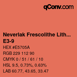 Farbcode: Neverlak Frescolithe Lithox Putop - E3-9 | qconv.com