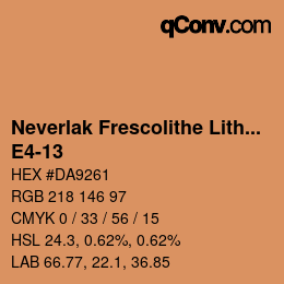 Código de color: Neverlak Frescolithe Lithox Putop - E4-13 | qconv.com