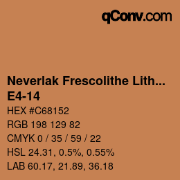 Código de color: Neverlak Frescolithe Lithox Putop - E4-14 | qconv.com