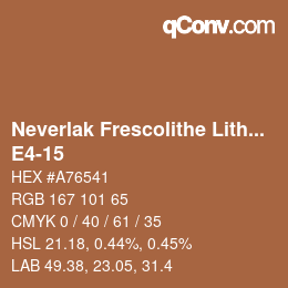 Código de color: Neverlak Frescolithe Lithox Putop - E4-15 | qconv.com
