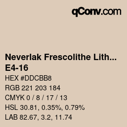 Code couleur: Neverlak Frescolithe Lithox Putop - E4-16 | qconv.com