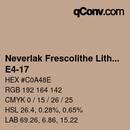 Código de color: Neverlak Frescolithe Lithox Putop - E4-17 | qconv.com