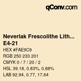 Code couleur: Neverlak Frescolithe Lithox Putop - E4-21 | qconv.com