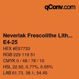 Código de color: Neverlak Frescolithe Lithox Putop - E4-25 | qconv.com