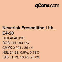 Código de color: Neverlak Frescolithe Lithox Putop - E4-28 | qconv.com