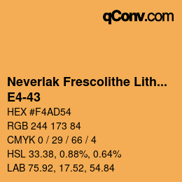 カラーコード: Neverlak Frescolithe Lithox Putop - E4-43 | qconv.com