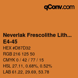 Código de color: Neverlak Frescolithe Lithox Putop - E4-45 | qconv.com