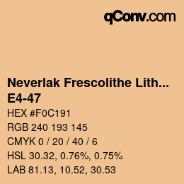 Código de color: Neverlak Frescolithe Lithox Putop - E4-47 | qconv.com